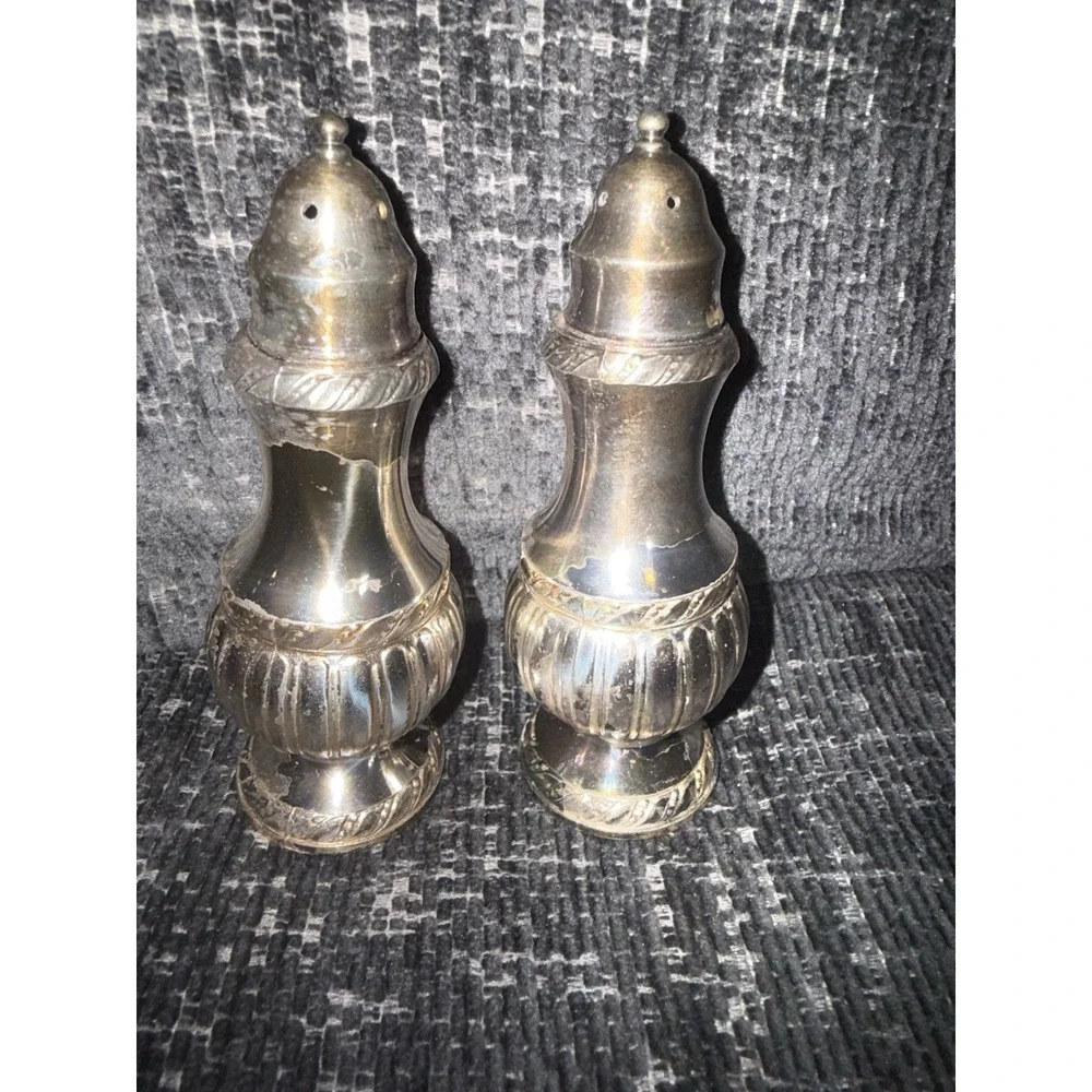 Vintage Luraline Silverplate Salt & Pepper Shakers – Model 650 – Made in USA